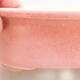 Keramische Bonsai-Schale 21,5 x 17 x 6 cm, Farbe rosa - 2/3