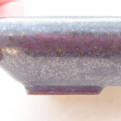 Bonsai-Keramikschale 15,5 x 12 x 3,5 cm, Metallfarbe - 2