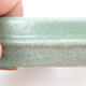 Bonsaischale aus Keramik 13,5 x 11,5 x 4,5 cm, Farbe grün-braun - 2/3