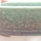 Keramische Bonsai-Schale 12,5 x 9 x 3,5 cm, Farbe grün - 2/3