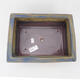 Keramik-Bonsaischale 23,5 x 17,5 x 9 cm, Farbe blaubraun - 2/3