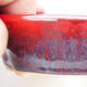 Bonsaischale aus Keramik 11 x 8 x 3,5 cm, Farbe rot-schwarz - 2/3