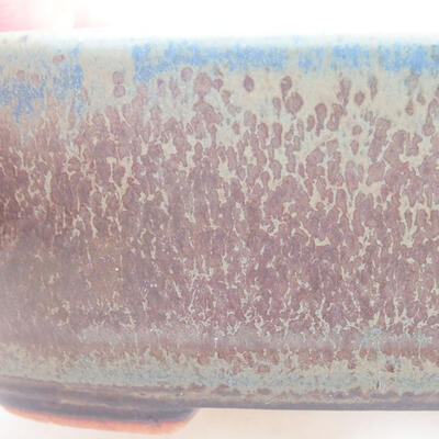 Keramische Bonsai-Schale 12,5 x 9 x 3,5 cm, Farbe blaugrau - 2
