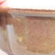 Keramische Bonsai-Schale 13 x 10,5 x 5 cm, braune Farbe - 2/3