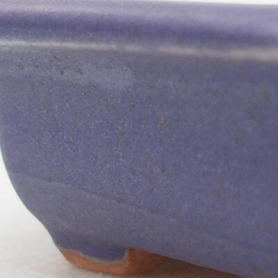 Keramik-Bonsaischale 12,5 x 11,5 x 2 cm, Farbe Lila - 2
