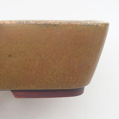 Keramische Bonsai-Schale 23,5 x 19 x 5,5 cm, braune Farbe - 2