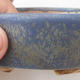 Keramische Bonsai-Schale 10 x 8,5 x 3,5 cm, braun-blaue Farbe - 2/3