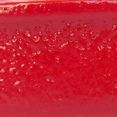 Keramik-Bonsaischale 15,5 x 11 x 4 cm, Farbe Rot - 2