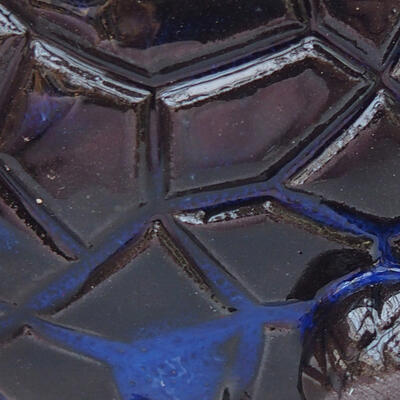 Keramikschale 8,5 x 8 x 4,5 cm, Farbe blau-schwarz - 2