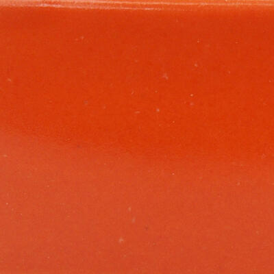 Keramik-Bonsaischale 10 x 7 x 3,5 cm, Farbe Orange - 2