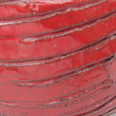 Keramikschale 7 x 7 x 4,5 cm, Farbe rot - 2