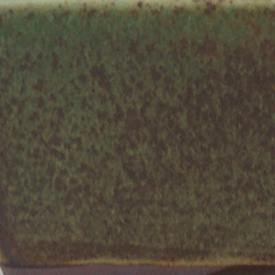 Keramik-Bonsaischale 10 x 7 x 3,5 cm, Farbe grün - 2
