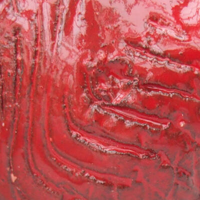 Keramikschale 7 x 5 x 4,5 cm, Farbe rot - 2