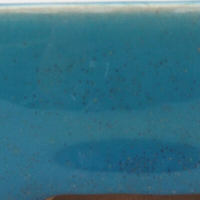 Keramik-Bonsaischale 9,5 x 8,5 x 3 cm, Farbe Blau - 2
