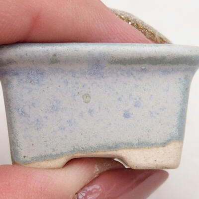 Bonsaischale aus Keramik 3 x 2,5 x 2 cm, Farbe blau - 2