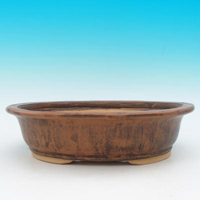Bonsai Keramikschale CEJ 49, dunkelbraun - 2