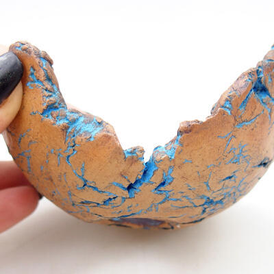 Keramikschale 9,5 x 8 x 5 cm, Farbe naturblau - 2