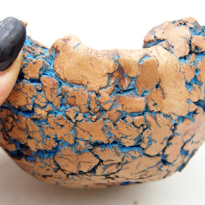 Keramikschale 9 x 8,5 x 5 cm, Farbe naturblau - 2