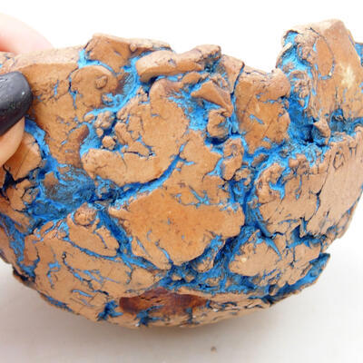Keramikschale 9 x 8,5 x 7 cm, Farbe naturblau - 2