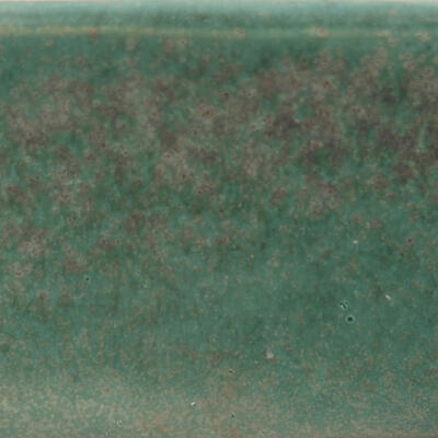 Keramik-Bonsaischale 7 x 7 x 3 cm, Farbe grün - 2