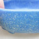 Keramische Bonsai-Schale 10 x 8,5 x 3 cm, Farbe blau - 2/3