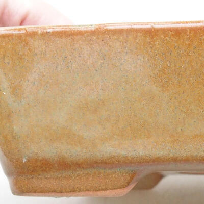 Keramische Bonsai-Schale 17,5 x 13 x 5 cm, braune Farbe - 2