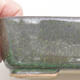 Keramische Bonsai-Schale 15,5 x 12,5 x 4,5 cm, Farbe grün - 2/3