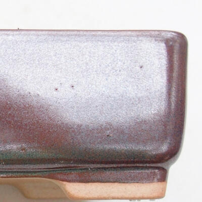 Keramische Bonsai-Schale 14,5 x 11 x 5 cm, braune Farbe - 2