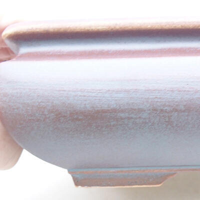 Keramische Bonsai-Schale 15 x 15 x 5,5 cm, graue Farbe - 2