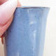 Bonsaischale aus Keramik 3,5 x 3,5 x 5 cm, Farbe blau - 2/3