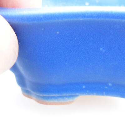 Bonsaischale aus Keramik 14 x 10 x 4 cm, Farbe blau - 2