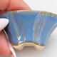 Bonsaischale aus Keramik 5,5 x 5,5 x 2,5 cm, Farbe blau - 2/3