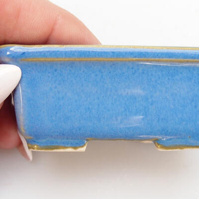 Bonsaischale aus Keramik 6 x 4 x 2,5 cm, Farbe blau - 2