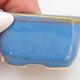 Bonsaischale aus Keramik 4,5 x 3,5 x 2,5 cm, Farbe blau - 2/3