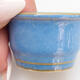 Bonsaischale aus Keramik 3,5 x 3,5 x 2,5 cm, Farbe Blau - 2/3