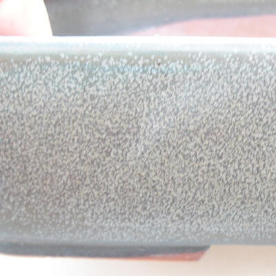 Keramische Bonsai-Schale 25 x 19,5 x 6,5 cm, graue Farbe - 2