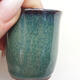 Bonsaischale aus Keramik 4 x 4 x 4,5 cm, Farbe grün - 2/3