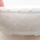 Keramische Bonsai-Schale 17 x 17 x 4,5 cm, weiße Farbe - 2/3