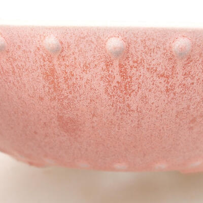 Keramik Bonsai Schüssel 17 x 17 x 4,5 cm, Farbe rosa - 2