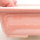 Keramische Bonsai-Schale 16,5 x 11 x 5 cm, Farbe rosa - 2/3