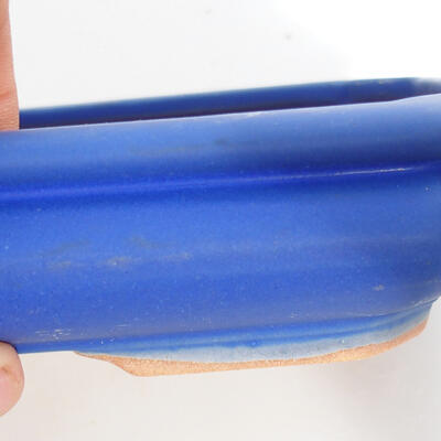 Bonsaischale aus Keramik 18,5 x 14 x 4,5 cm, Farbe blau - 2
