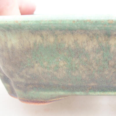 Keramische Bonsai-Schale 15 x 12 x 4 cm, Farbe grün - 2