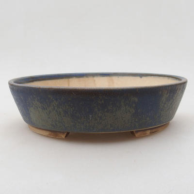 Keramische Bonsai-Schale 15 x 13,5 x 4 cm, Farbe blau - 2