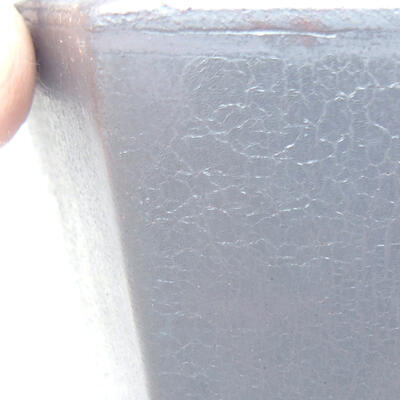 Keramische Bonsai-Schale 12 x 11,5 x 16,5 cm, Metallfarbe - 2