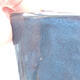 Keramische Bonsai-Schale 10 x 10 x 8 cm, Farbe blau - 2/3