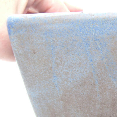 Keramische Bonsai-Schale 15 x 15 x 10 cm, Farbe blau - 2