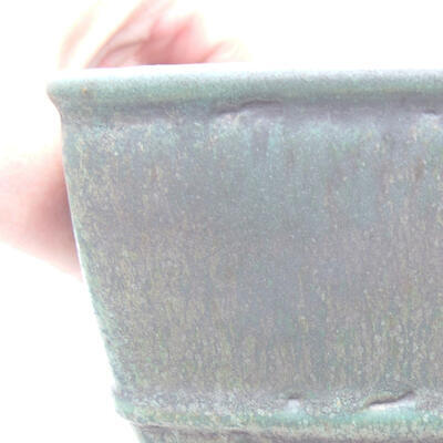 Keramische Bonsai-Schale 16 x 16 x 9 cm, Farbe grün - 2