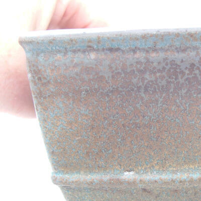 Keramische Bonsai-Schale 15,5 x 15,5 x 9 cm, Farbe blau - 2