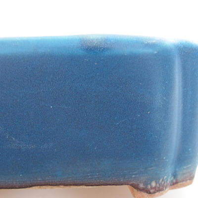 Bonsaischale aus Keramik 10 x 8 x 3,5 cm, Farbe blau - 2