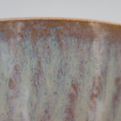 Bonsaischale aus Keramik 10,5 x 10,5 x 8,5 cm, Farbe Rosa - 2